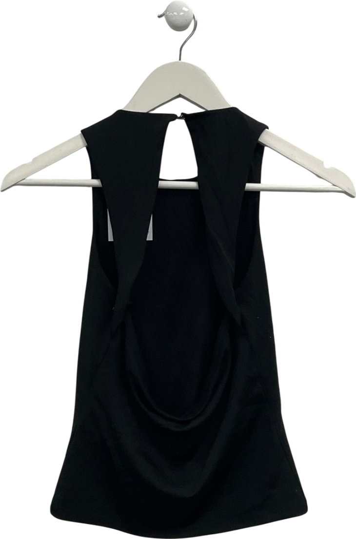 Guess Black Cut Out Back Top UK XS