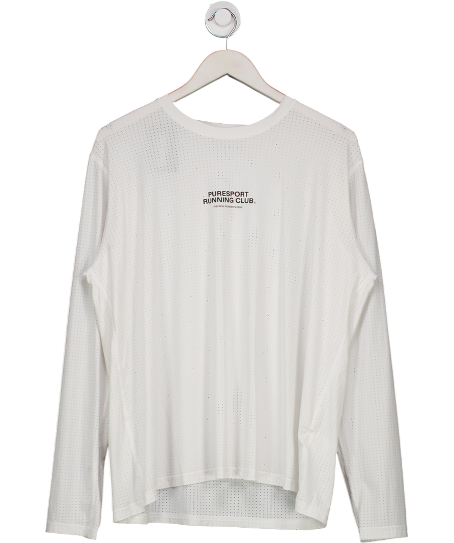 Puresport White Performance Long Sleeve T-shirt UK XL