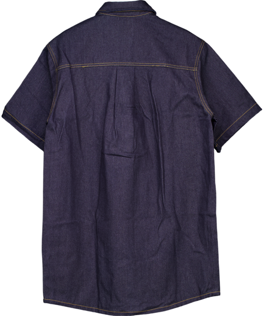 Nasty Gal Blue Indigo Denim Shirt Dress UK 10