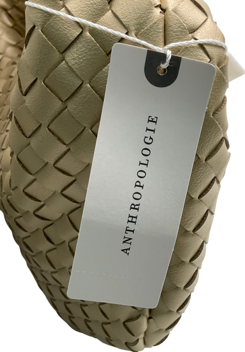 Anthropologie Metallic Melie Bianco Larissa Woven Handbag