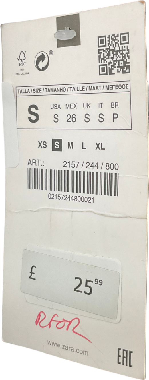 ZARA Black Ruched Midi Skirt UK S