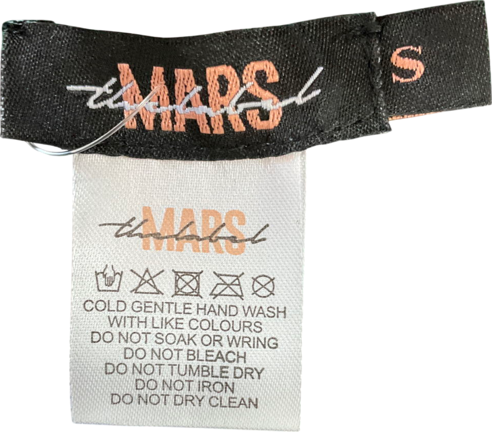 Mars the Label Blue Turquoise Sequin Crochet Skirt UK S