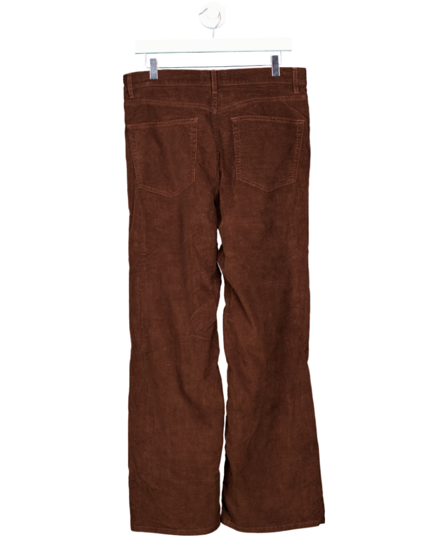 Rouje Brown Corduroy Wide Leg Trousers UK 14