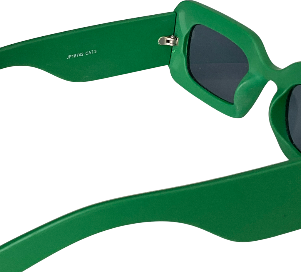 jeepers peepers Chunky Rectangle Frames In Green One Size