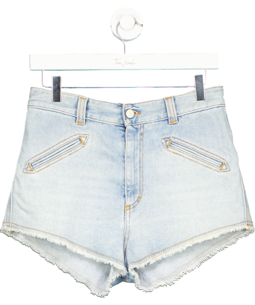 FIORUCCI Blue Fiorucci Angels Patch High Rise Denim Shorts W29
