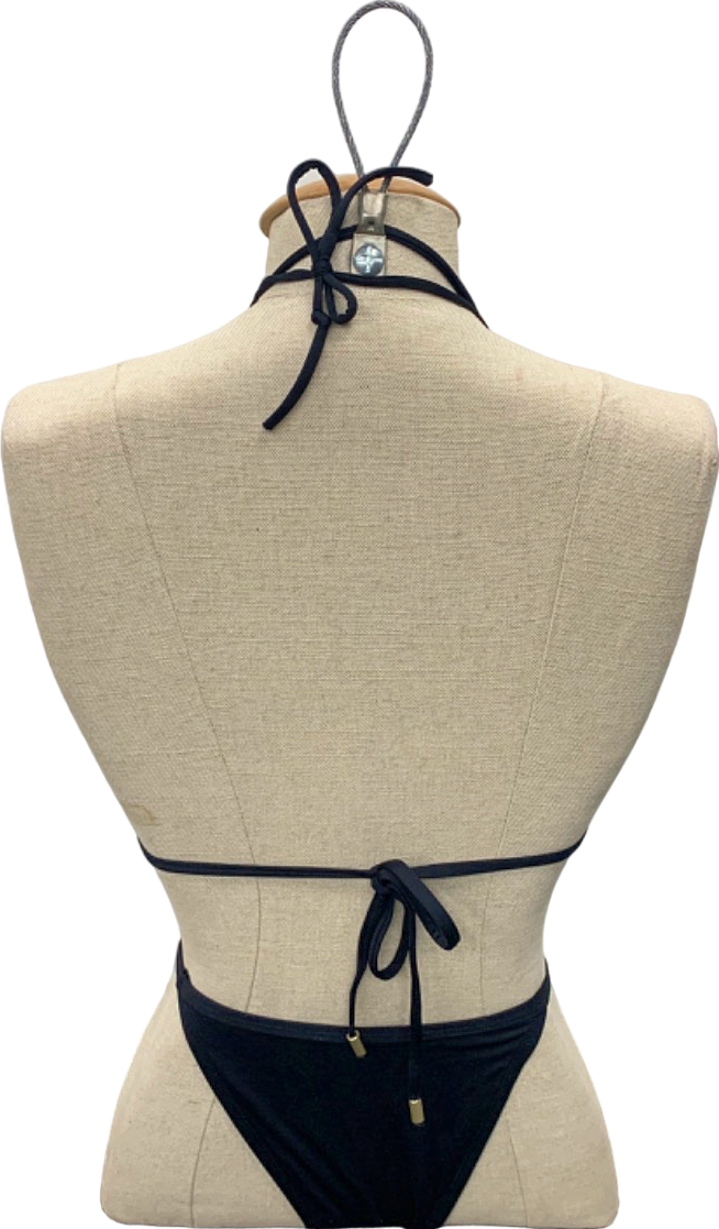 Monday Swimwear Black Bikini Set UK S