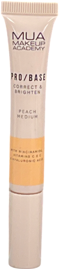 MUA Luxe Pro/base Correct & Brighten Peach Medium 10ml