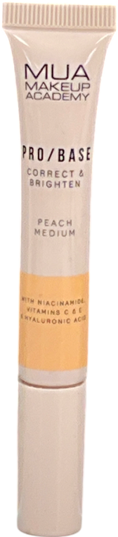 MUA Luxe Pro/base Correct & Brighten Peach Medium 10ml