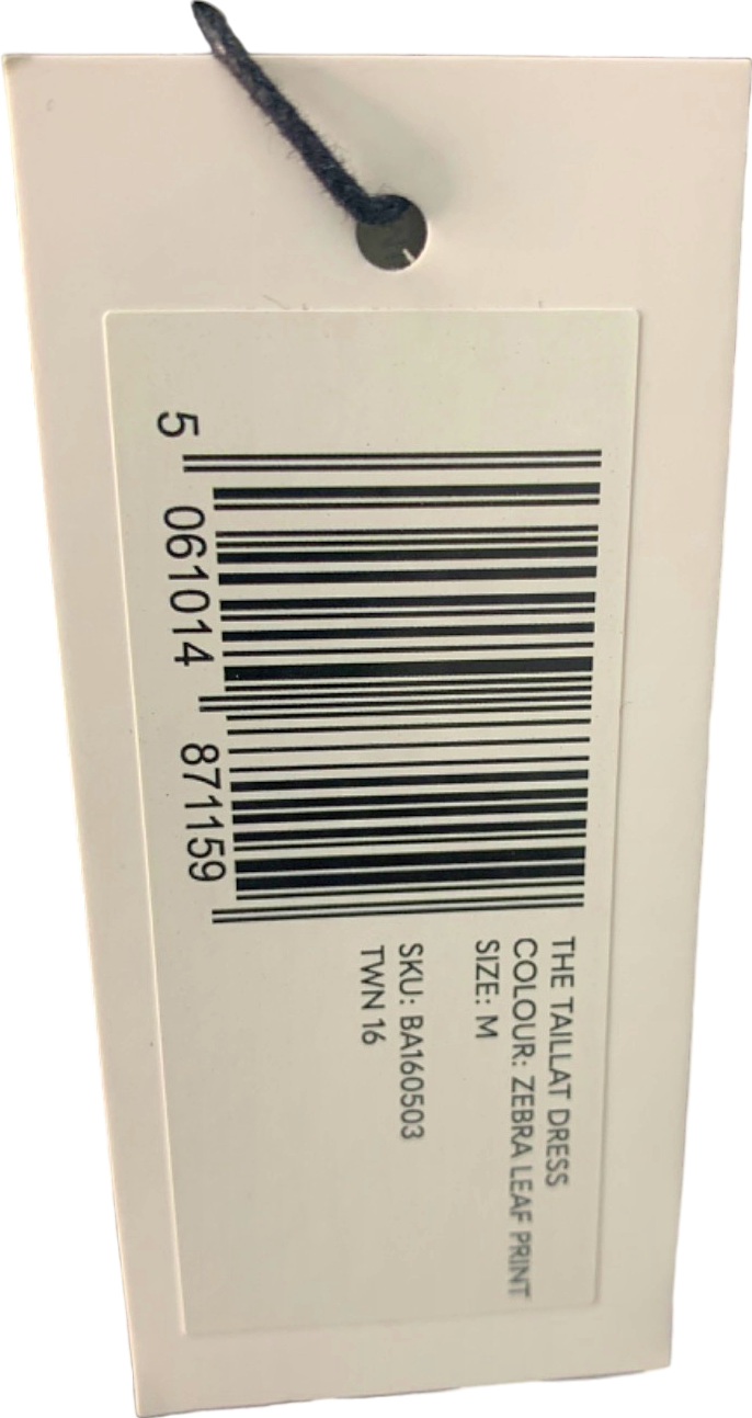 Baia Black and White Zebra Print Tallat Dress UK 12