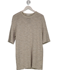 ZARA Beige Rustic Knit T-shirt Dress UK M