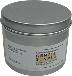 Lost + Fond White Gentle Sunrise. Eucalyptus Essential Oil Lavender Soy Candle One Size