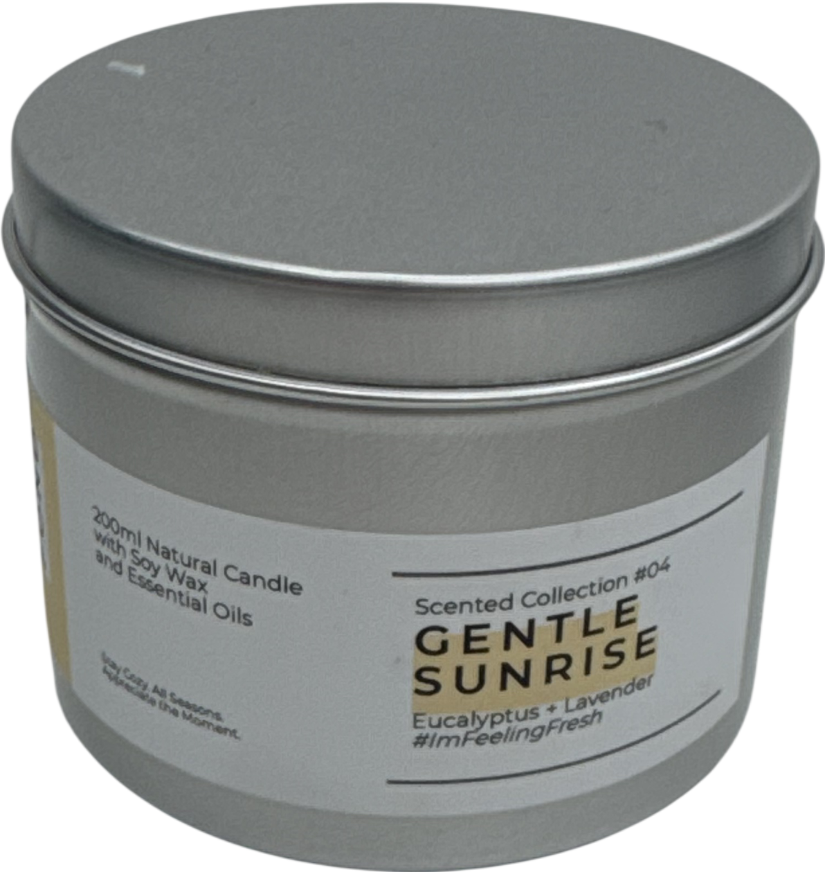 Lost + Fond White Gentle Sunrise. Eucalyptus Essential Oil Lavender Soy Candle One Size