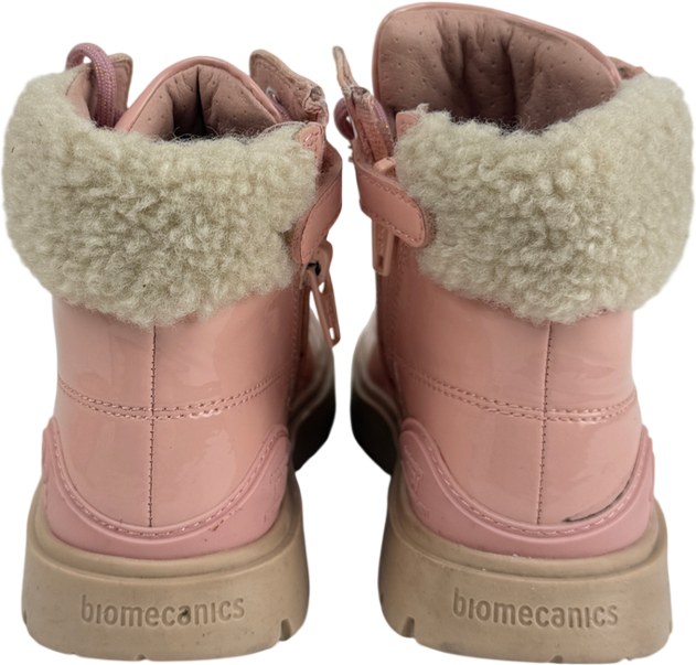 Biomecanics Ingrid 241211c Pink Patent Girls Boots UK 8.5 EU 26 👼