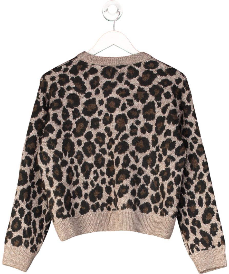 New Look Brown Leopard Print Cardigan UK S