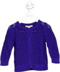Bonpoint Blue Cotton Cardigan 4 Years