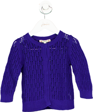 Bonpoint Blue Cotton Cardigan 4 Years