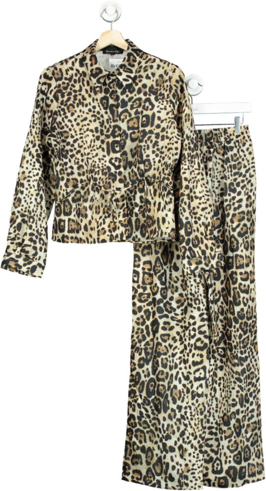 River Island Leopard Print Co-ord Set M
