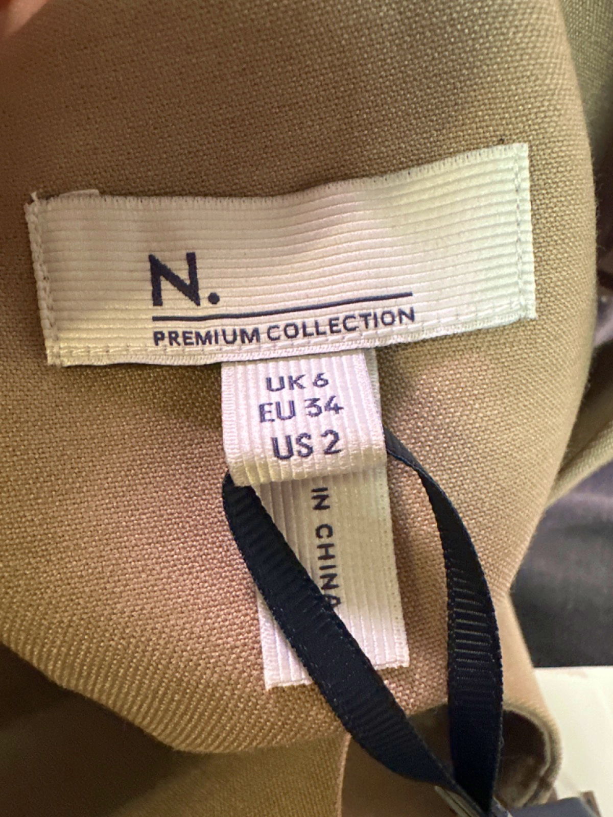 Next Beige Premium Collection Waistcoat UK 6