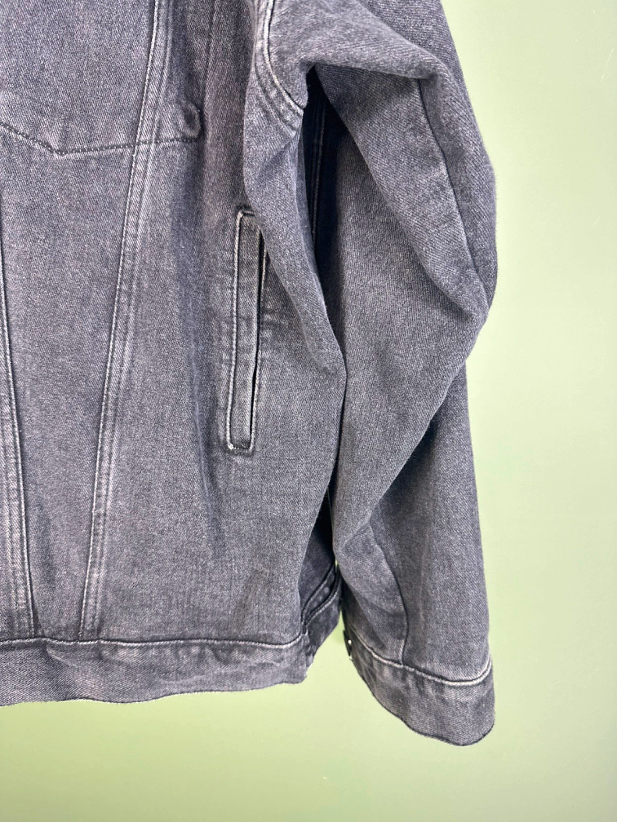 Grey Denim Jacket UK M/L
