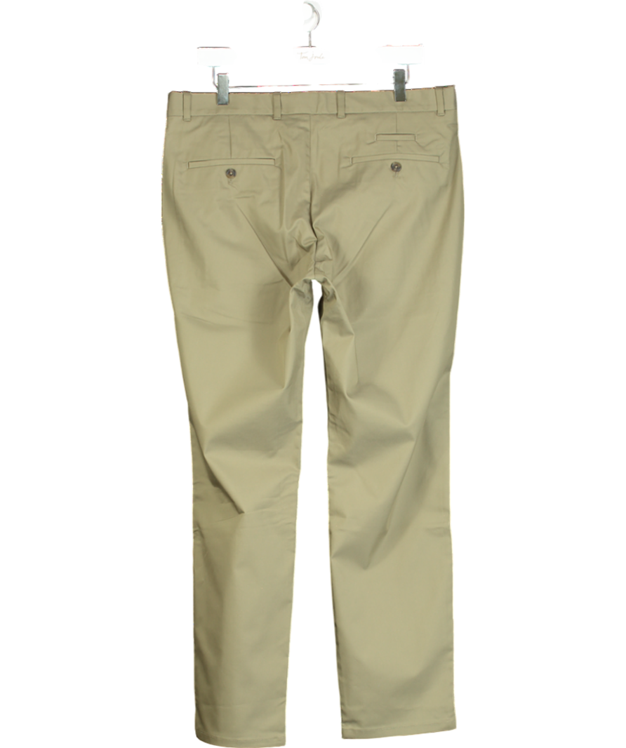 MANGO Green Slim Fit Lyocell Pants W34