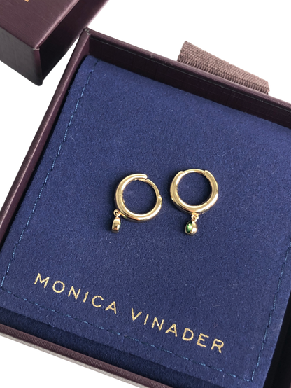 Monica Vinader Siren Muse Diamond Mini Huggie Hoop Earrings, Gold