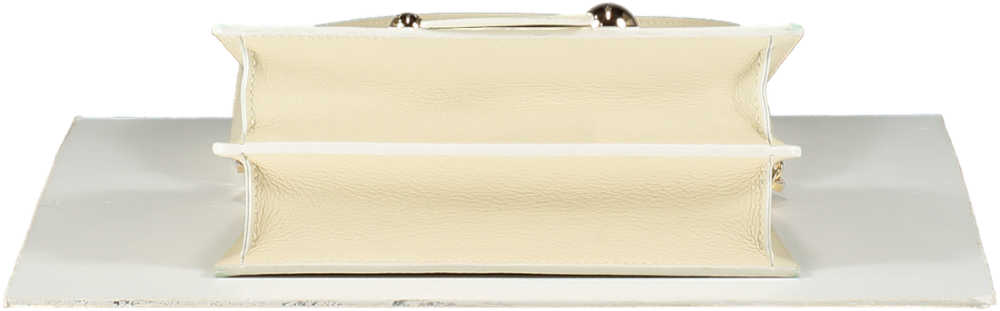 Strathberry Cream Mini Crescent Handbag