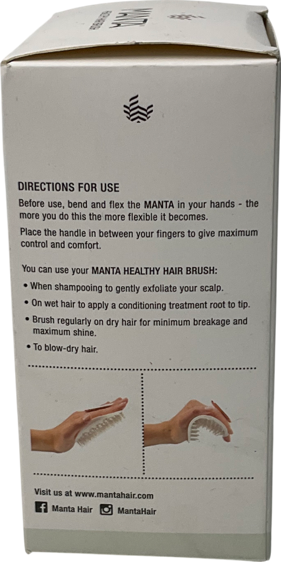 manta Healthy Hair Brush White One size