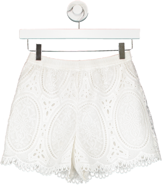 River Island White Girls Lace Shorts 11-12 Years 11 Years