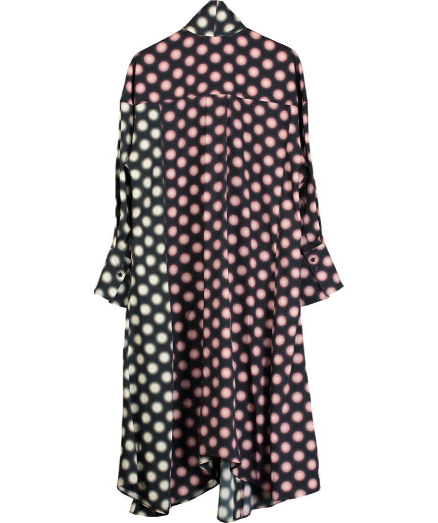 H&M Black Neck Tie Maxi Dress UK S/M