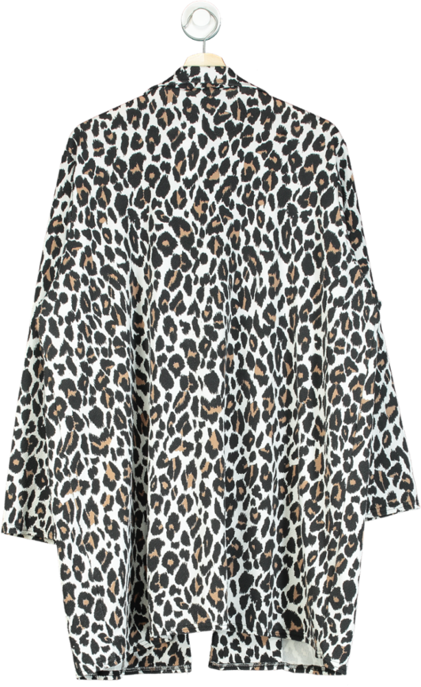 Boohoo Leopard Print Open Front Jacket UK 12