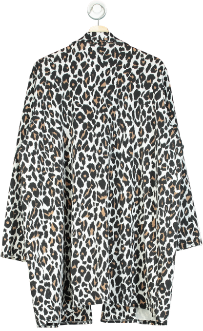 Boohoo Leopard Print Open Front Jacket UK 12