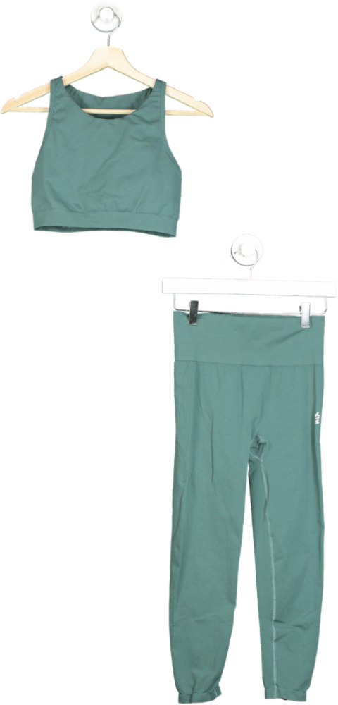 Bamford Green Cropped Tank Leggings Set UK S