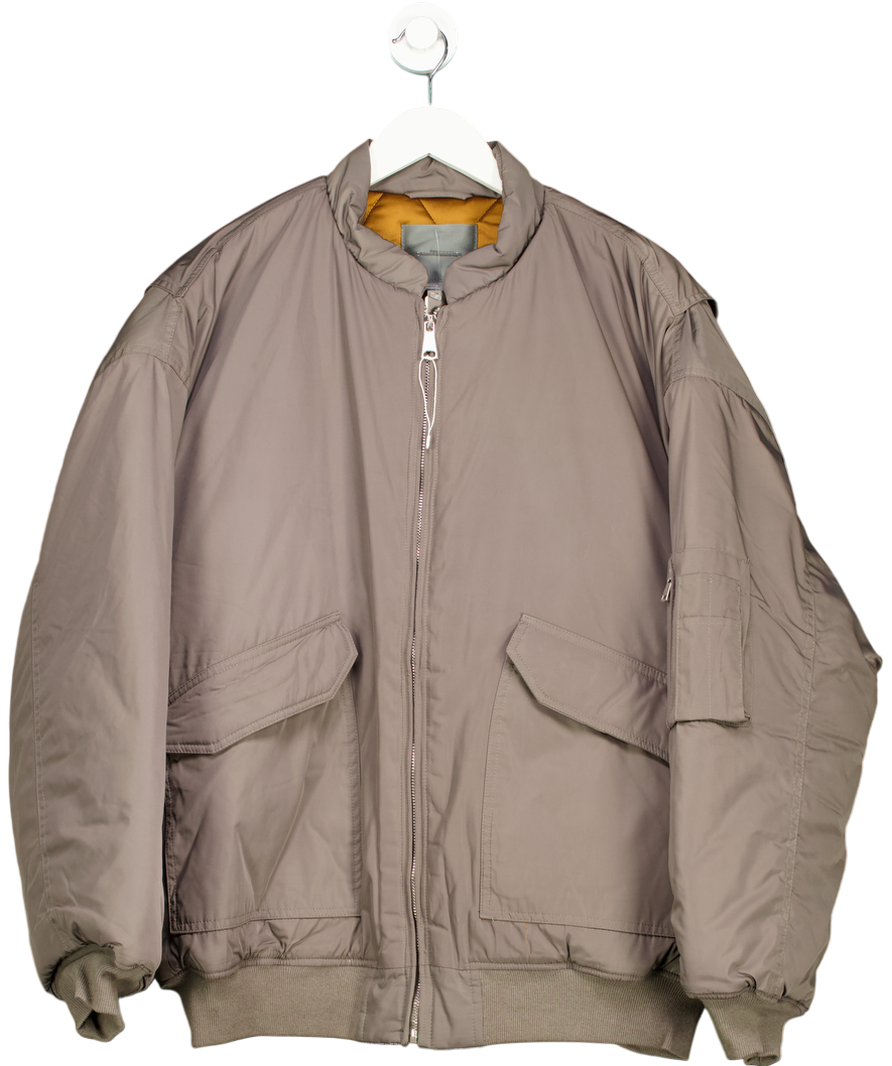 Anthropologie Green Padded Bomber Jacket UK XL