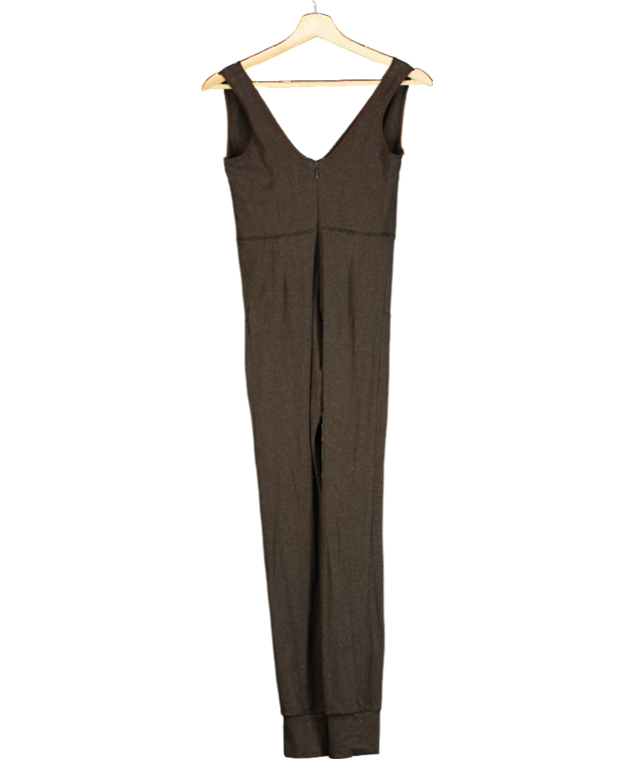 House of CB Brown Rissa V-neck Waist Cinching Jumpsuit UK S