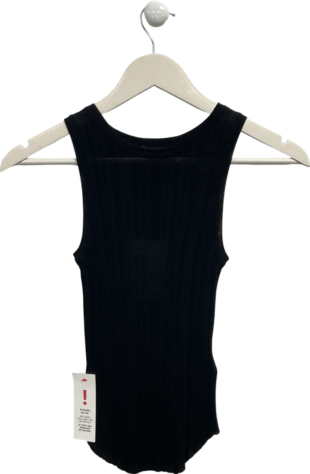 Bardot Black Merel Knit Tank Top UK XS