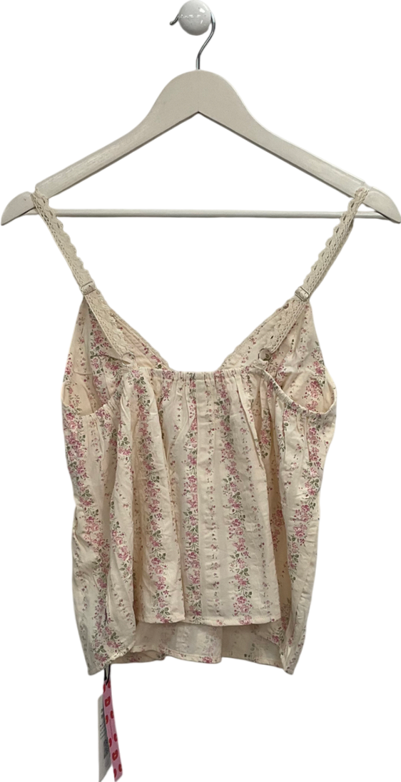 Cider Cream Floral Print Cami UK XS