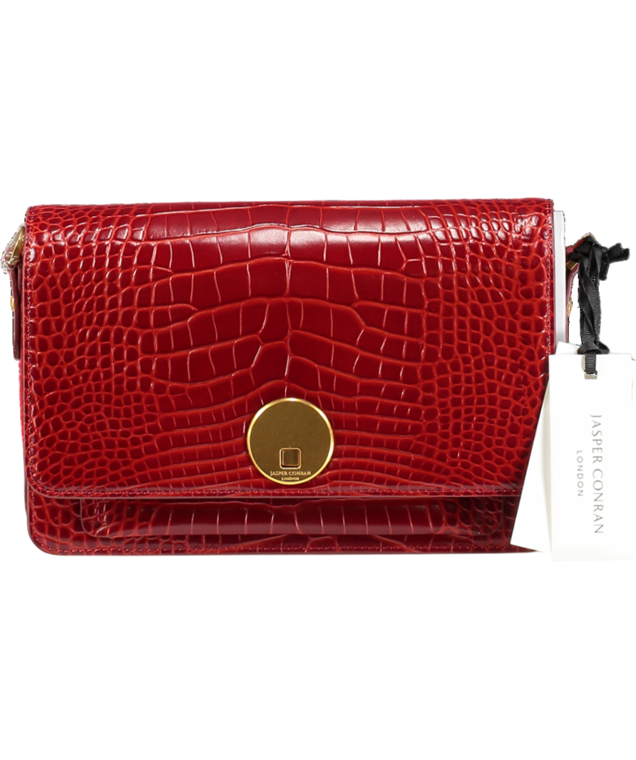 Jasper Conran London Red Leather Multi Strap Bag