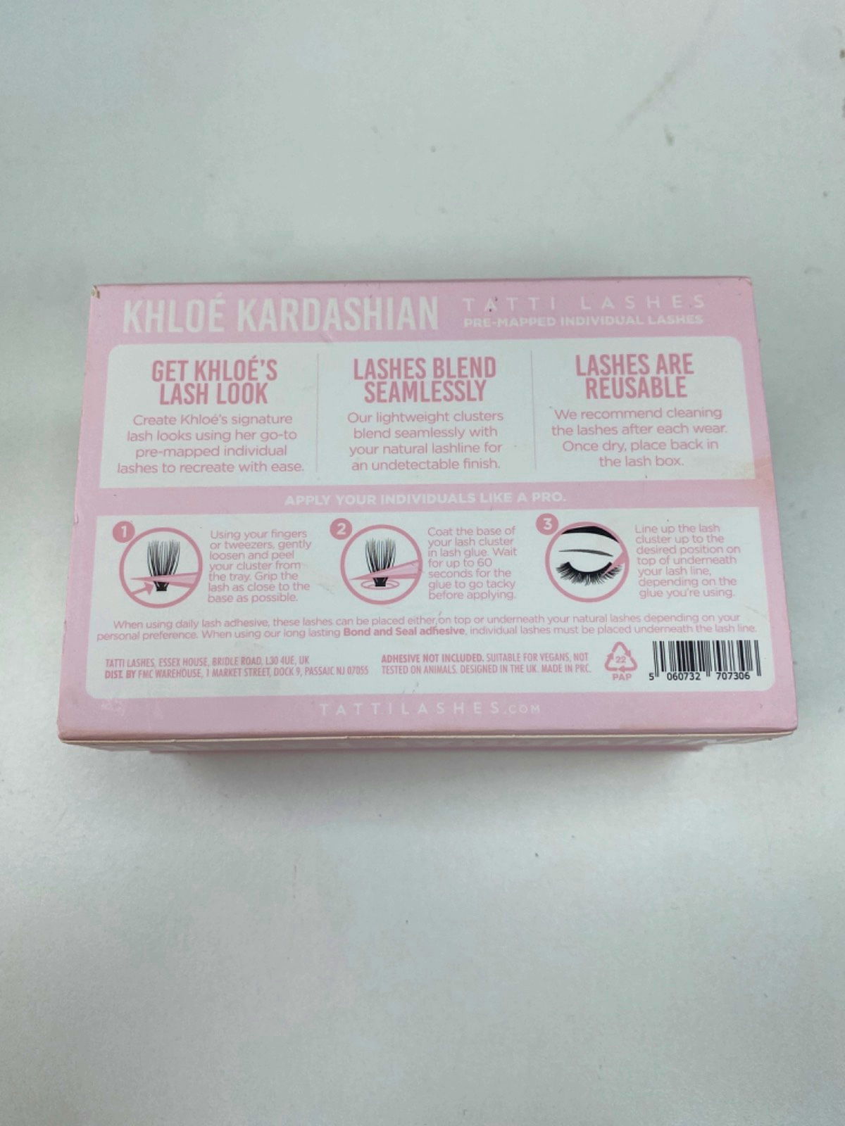 Tatti Lashes Khloé Kardashian 22x Pre-Mapped Individual Lashes