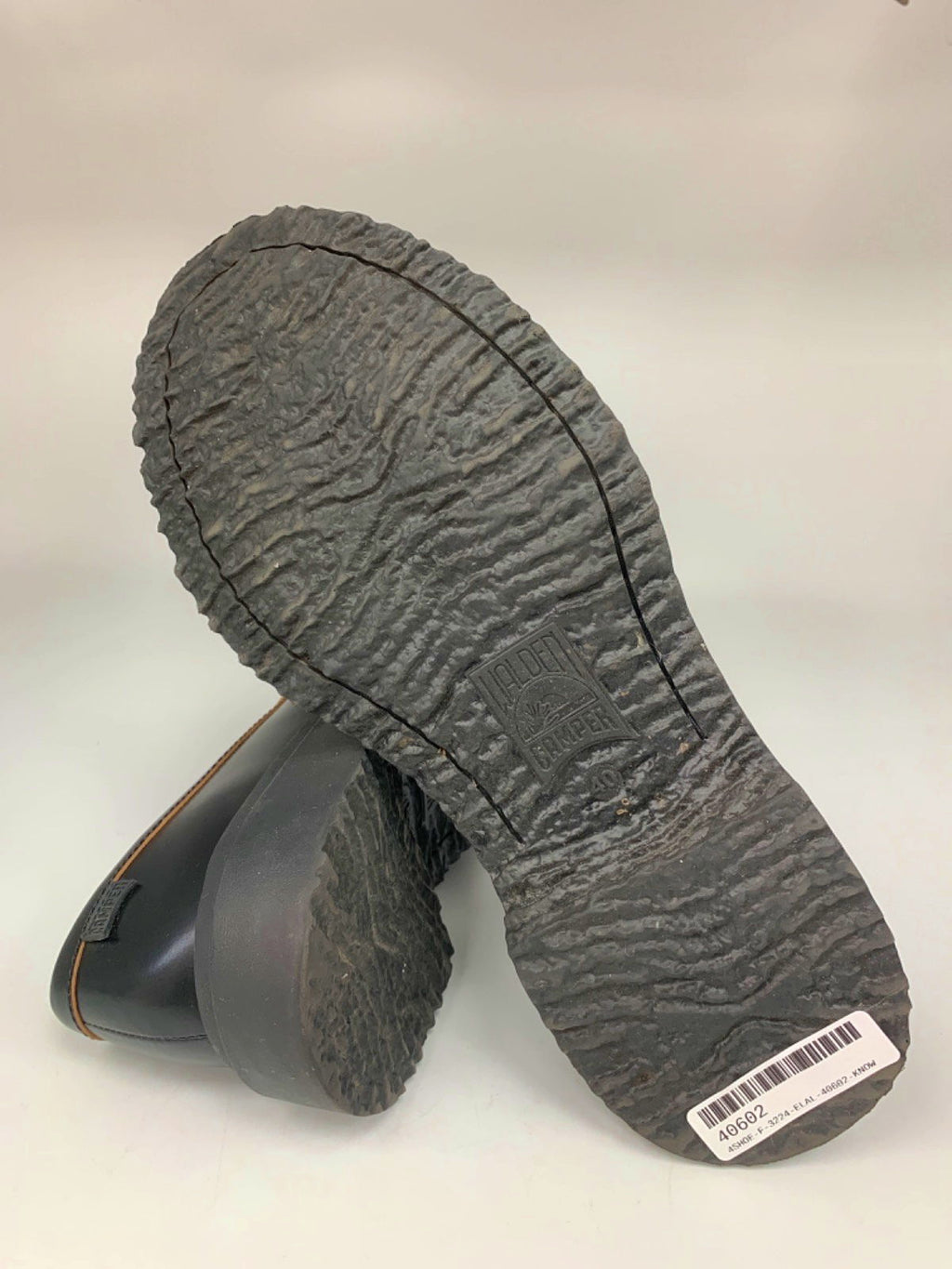 Camper Black Leather Loafers Size UK 6.5