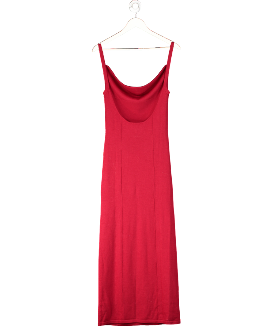 Reformation Red Gaia Regenerative Merino Sweater Dress UK S