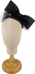 Karen Millen Black Bow Detail Headband Fascinator