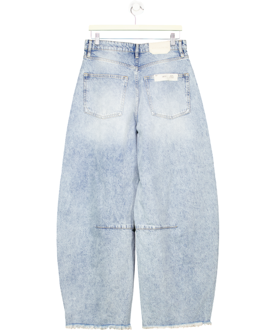 AllSaints Blue Jett Barrel Leg Denim Jeans W27