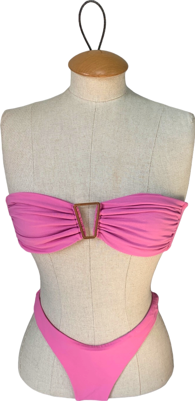 Melissa Odabash Pink Bandeau Bikini set UK 10