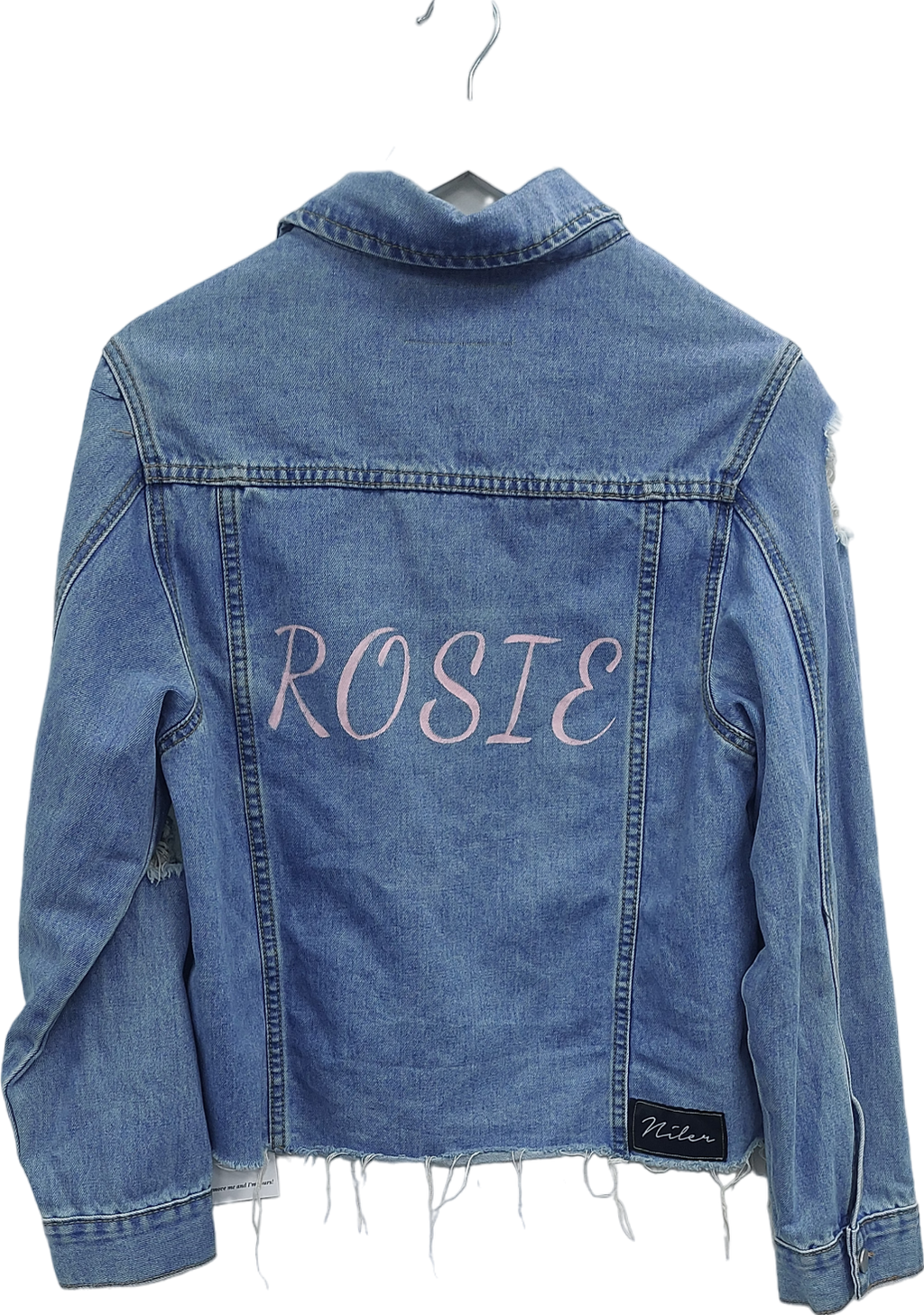 Niler Blue Rosie Personalised Denim Shirt UK S