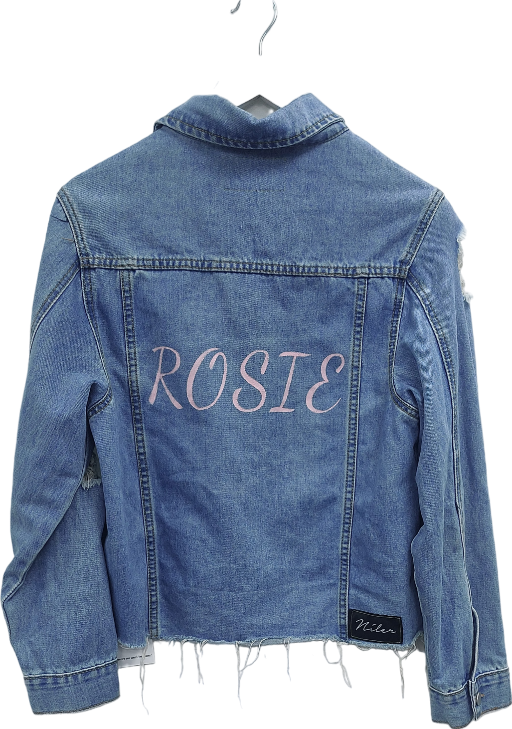 Niler Blue Rosie Personalised Denim Shirt UK S