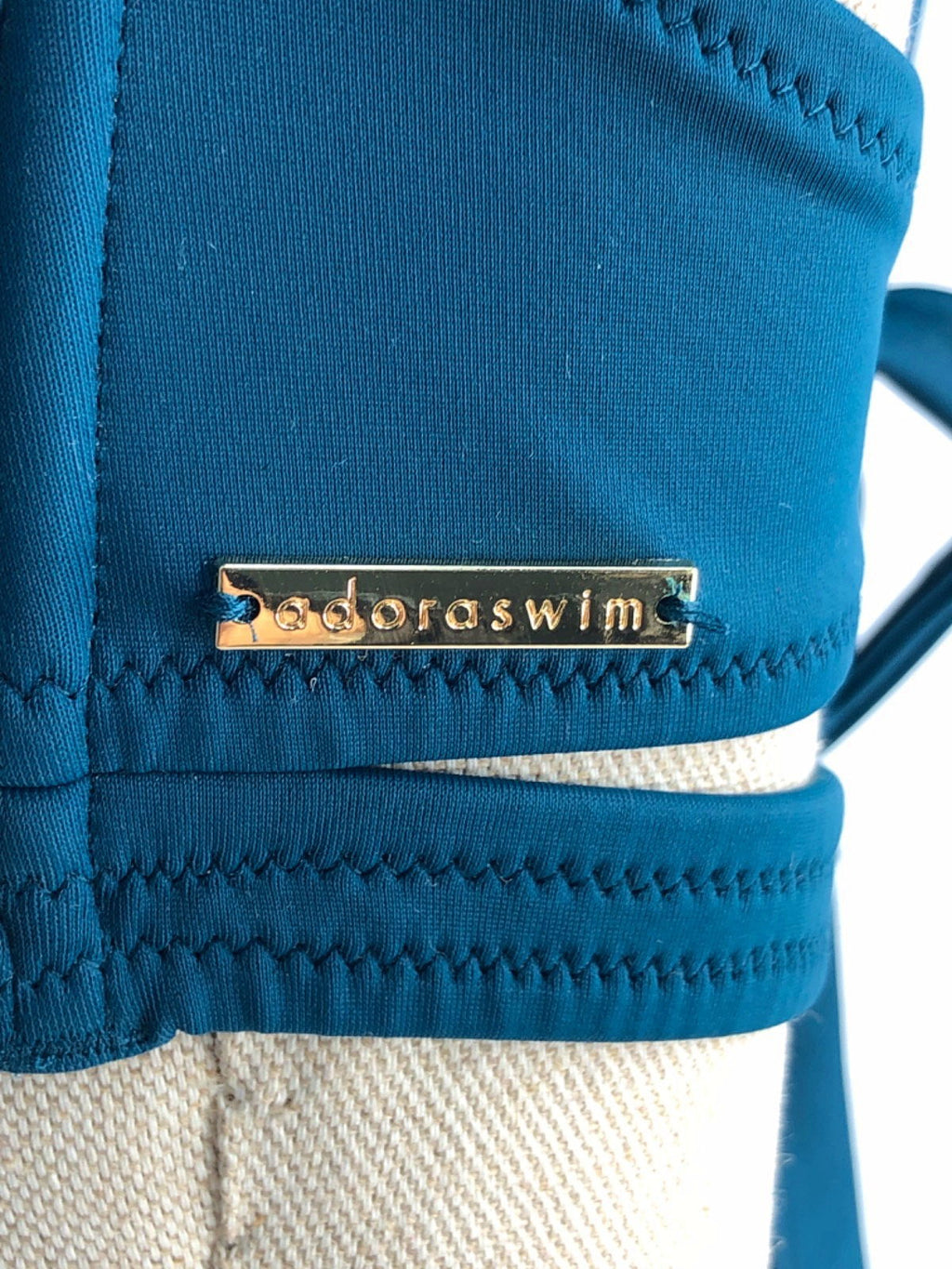 AdoraSwim Teal Cutout Bandeau Bikini Set UK M