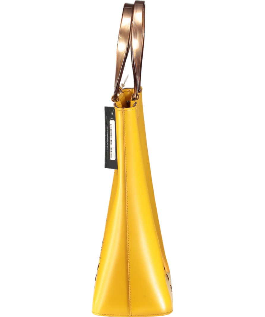 LAMARTHE PARIS Mustard Yellow Top Handle Handbag