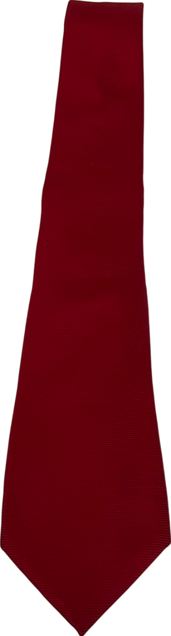 canali 100% Red 100% Silk Neck Tie