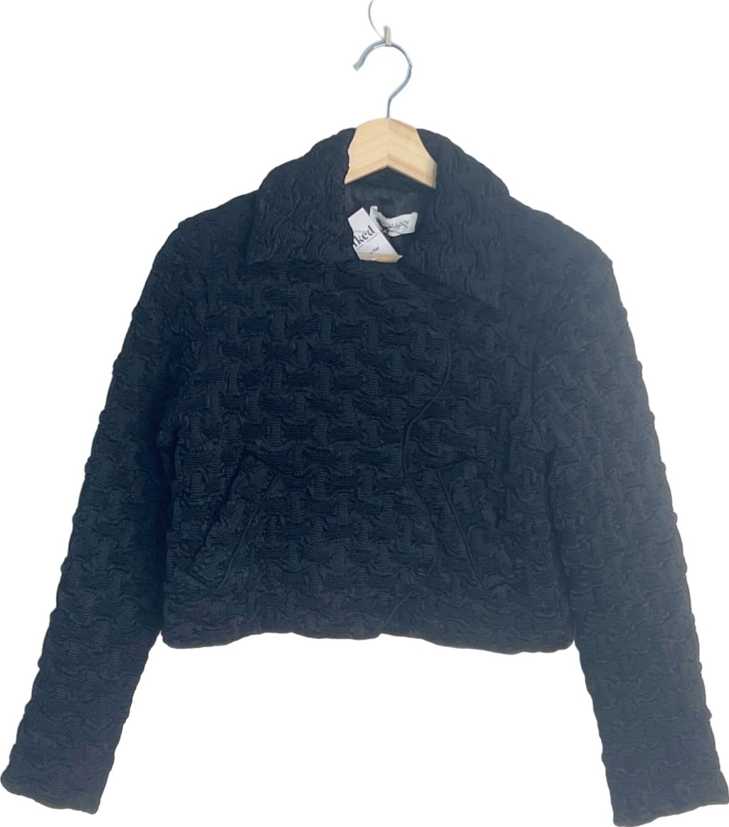 Sandro Paris Black Quilted Jacket UK 6