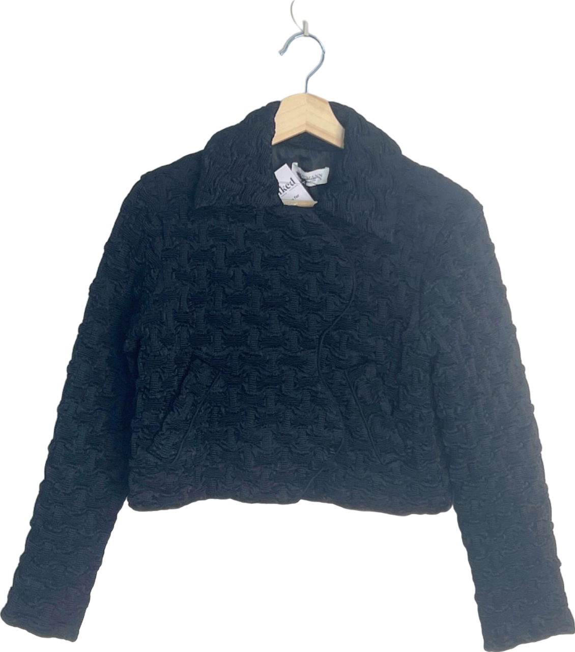 Sandro Paris Black Quilted Jacket UK 6